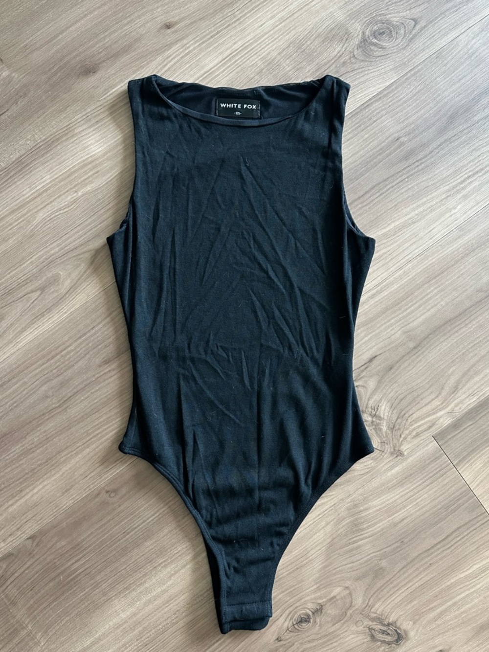 White Fox black classic bodysuit